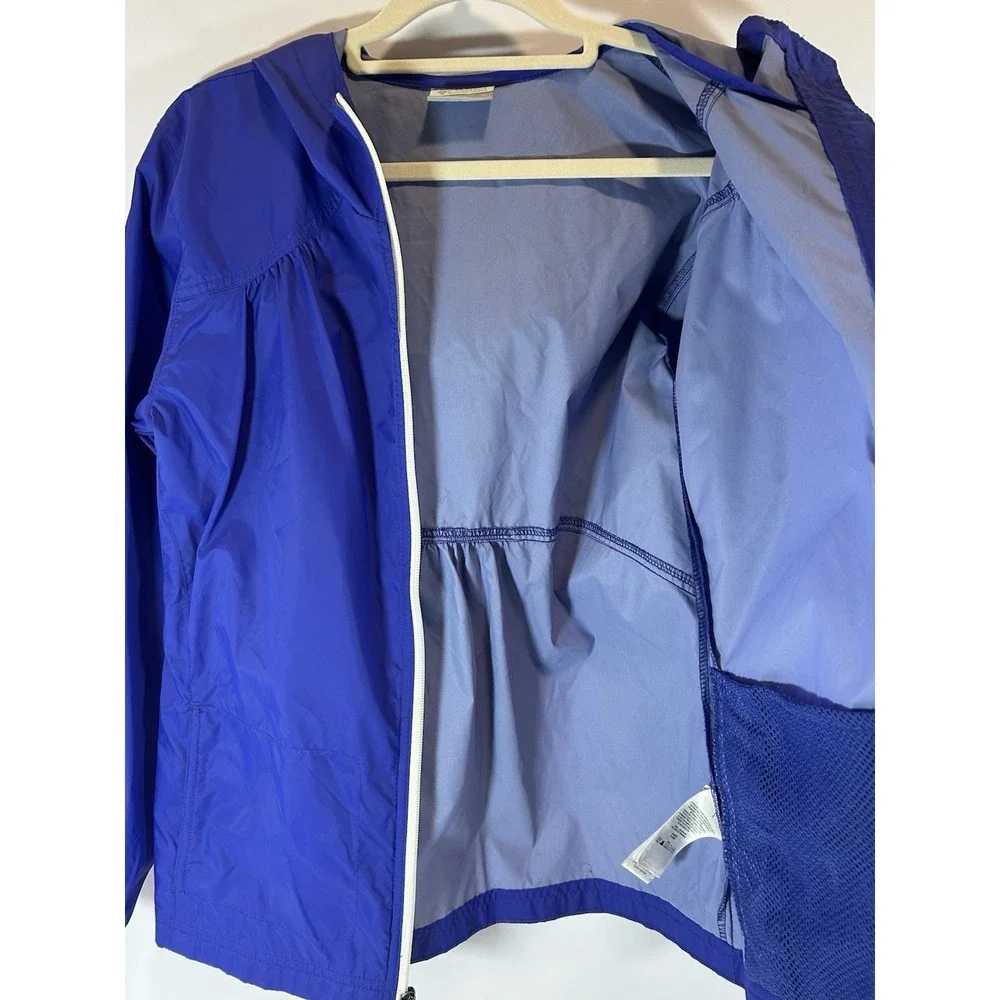 Columbia KIDS Jacket‎ Girls 14-16 Hooded Windbreaker Nylon Full Zip Raincoat Lrg